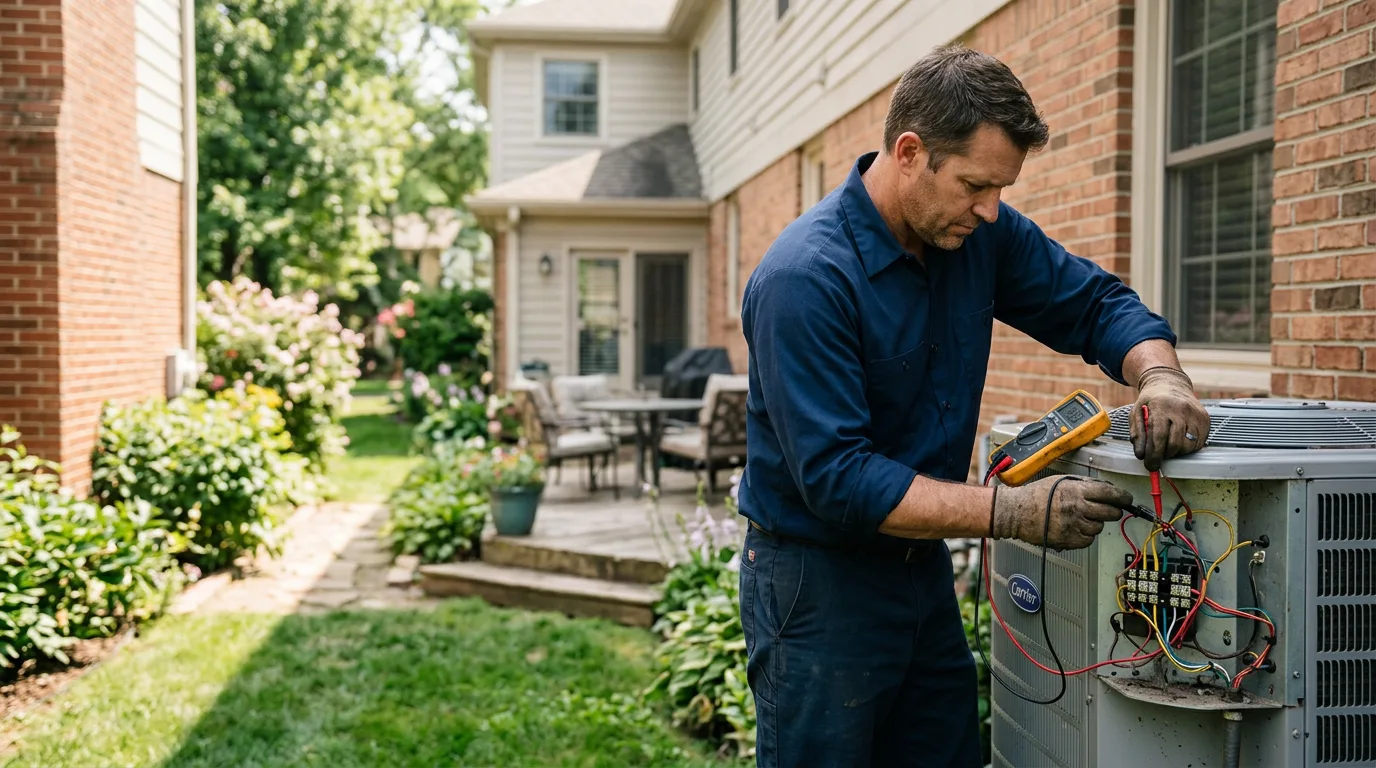 HVAC technician working near Hartford, SD